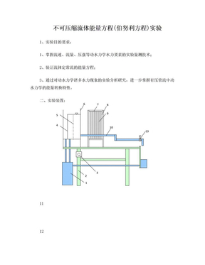 伯努利方程实验报告