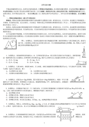 物理平衡问题