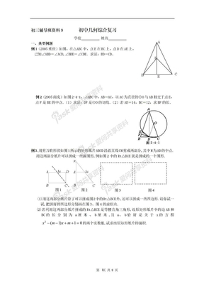 中考数学复习专题9 几何总复习