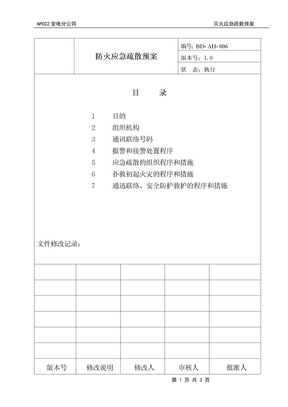 6灭火、应急疏散预案