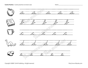 英文手写体字帖