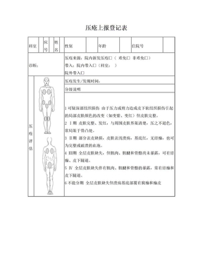 压疮上报表新