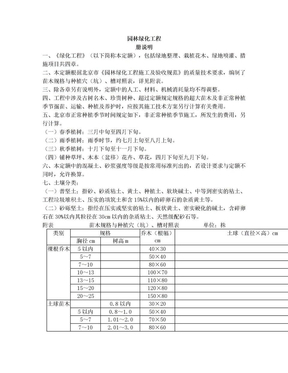 2012北京园林绿化工程预算定额