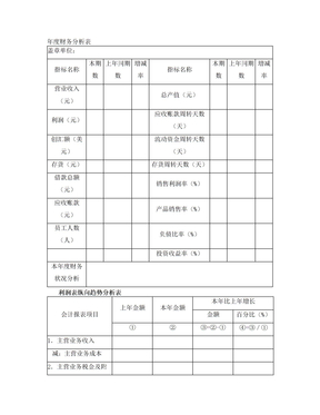 小企业财务报表模板(全)