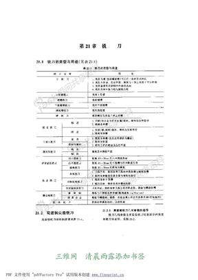 机械加工工艺师手册(铣刀)