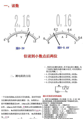 物理电学实验复习