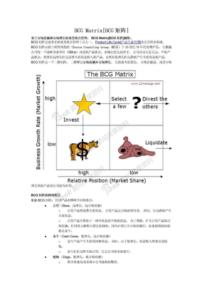 BCG矩阵和ADL矩阵