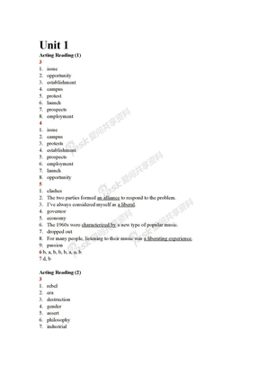 新标准大学英语综合教程2答案 2