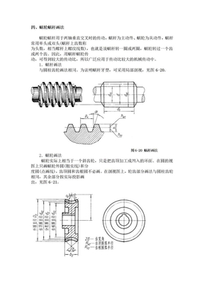 蜗轮蜗杆画法