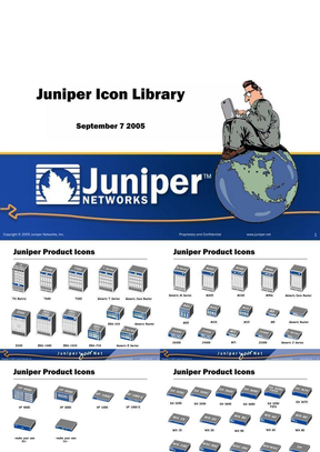 PPT图标模板(Juniper+拓扑图标)