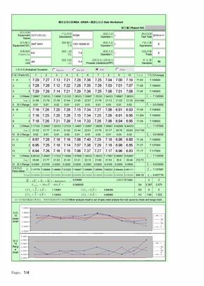 MSA测量系统分析自动表格