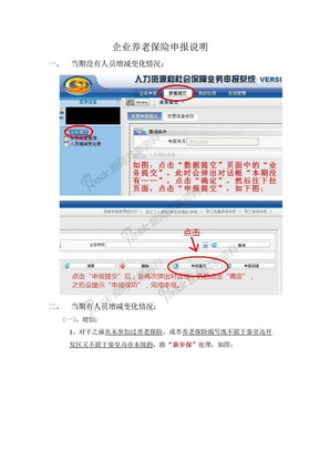 企业养老保险申报说明