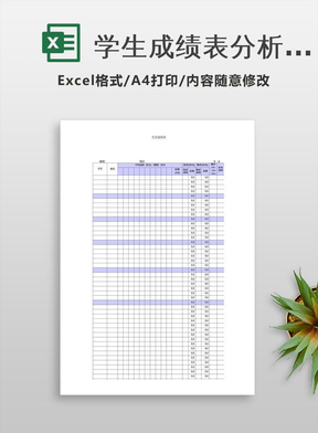 学生成绩表分析表