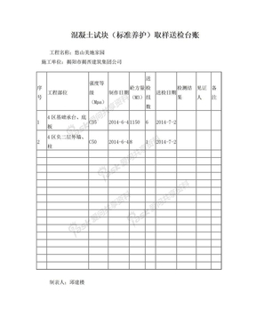 混凝土试块(标准养护)