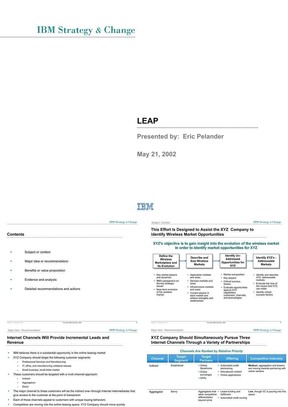 IBM 管理咨询 经典PPT模板