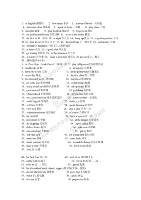 人教版初中英语单词表(1)