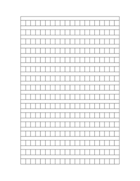 标准作文稿纸模板(大小：A4纸)