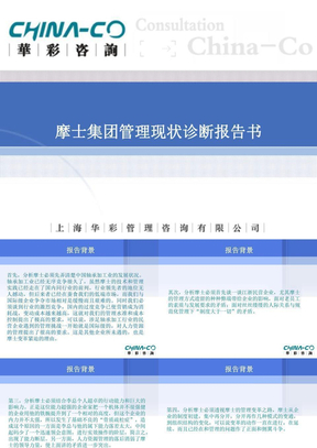 xx集团管理现状诊断报告书—华彩咨询集团经典案例下载