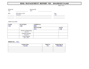 ISO14971-2007风险管理报告模板_中英对照