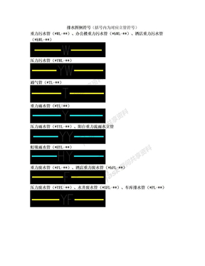 排水图例符号