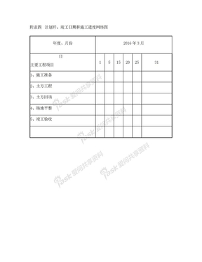 施工进度网络图