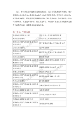 石油企业名录