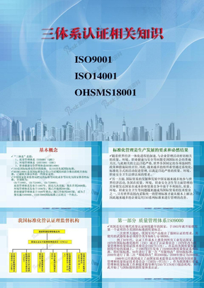 三体系认证相关知识