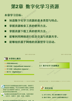 2 数字化学习资源