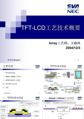 LCD生产工艺ARRAY段技术详解