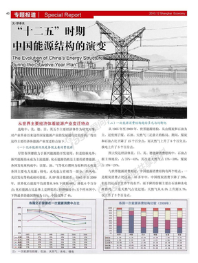 _十二五_时期中国能源结构的演变