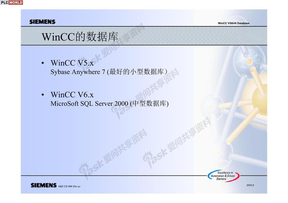 Wincc数据库培训教程