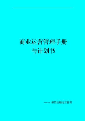 商业运营管理手册与计划书