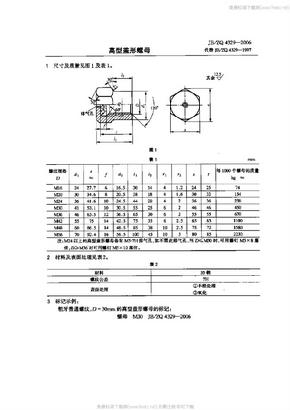 JBZQ 4329-2006 高型盖形螺母