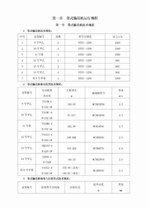 某火电厂输煤设备运行规程