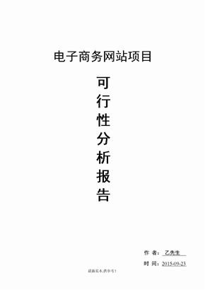 电商项目可行性分析报告