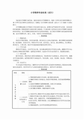 小学教师专业标准 (2)