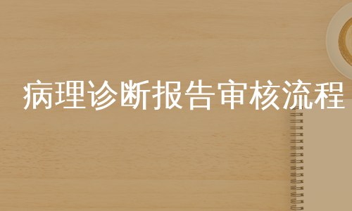 病理诊断报告审核流程