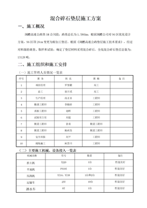 gt未筛分碎石垫层施工方案