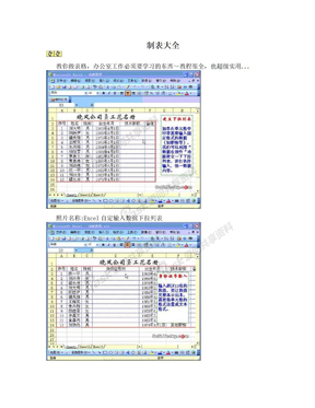 制表大全