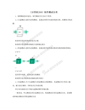 [计算机]03C-软件测试分类