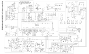 采用_TDA11105PS的组装彩电(11105_LA78040_TDA2003_分立电源)电路图