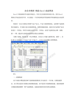 办公小绝招 构造Excel动态图表