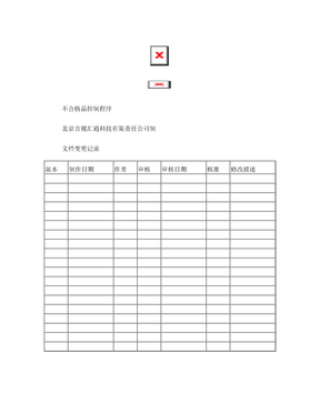 不合格品控制流程程序