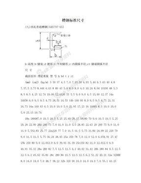 槽钢标准尺寸