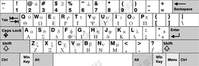 symbol字体键盘对照表