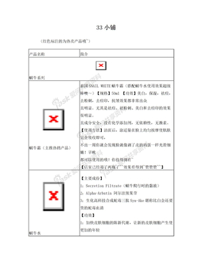 产品信息介绍表