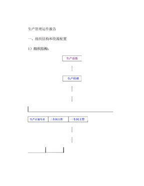 生产管理运作报告