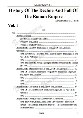 爱德华•吉本-罗马帝国衰亡史Book of罗马帝国衰亡史C