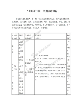 七年级下册作文