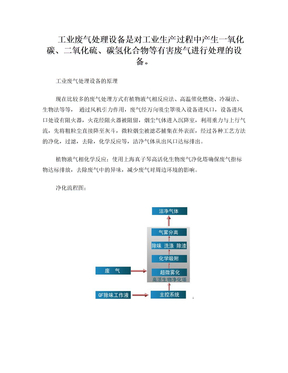 工业废气处理设备